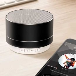 Mini Speakers Wireless Bluetooth Speaker Small Steel Subwoofer Portable Mini Gift Card Bluetooth SpeakerColor R230621