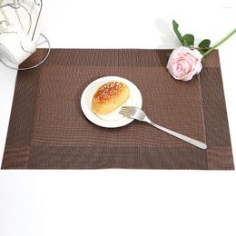 Table Mats Antiskid Heat Insulation Rectangle Placemat Dinner Mat Set Non-slip Bowl Pad Kitchen Accessories