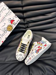 Graffiti Classic Luxury Brand Low State Casual Shoes Brand Casual Shoes High Quality Retro Men's Fashion White Woman Shoes