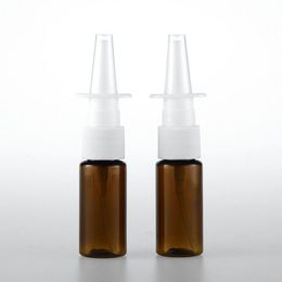 15ml PET Empty bottle Plastic Nasal Spray Bottles Pump Sprayer Mist Nose Spray Refillable Bottles For Medical F2110 Evnka