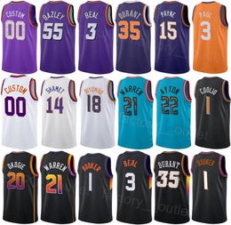 Screen Print Basketball Saben Lee Jersey 38 Damion Lee 10 Josh Okogie 2 Torrey Craig 0 Kevin Durant 35 Bradley Beal 3 Devin Booker 1 DeAndre Ayton 22 Man Woman Youth