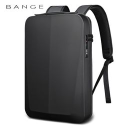 Backpacks BANGE Shell Design Antithief TSA Lock Men Backpack Waterproof 156 inch Laptop Bag Man Travel With USB Charging 230619