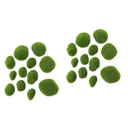 Decorative Flowers 24 Pcs Simulation Moss Stone Decoration For Aquariums And Glass Jar Terrariums Realistic