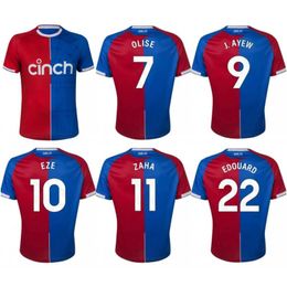 2023/24 ZAHA Soccer jerseys 2024 GUEHI OLISE SAMBI EZE Crystal Shirt Mens MATETA SCHLUPP McARTHUR HUGHES EDOUARD DOUCOURE Kids kit Football Uniforms