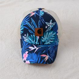 European and American Popular Spring and Summer Baseball Cap Printed Plaid Sun Hat Couple Travel Sun-Proof Hats Top Quality