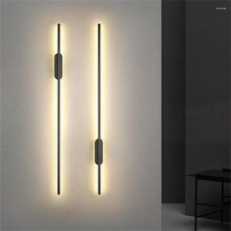 Wall Lamp Modern Minimalism Long Strip Led Light Living Room Sofa TV Background Sconces Kitchen Stair Bedroom Bedside