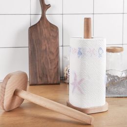 Toilet Paper Holders Vertical Napkins Rack Kitchen Supplies Vintage Tissue Holder Wood Rolls Accessories Roll Stand