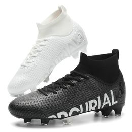 Other Sporting Goods Arrival Men's Football Boots HighTop Soccer Shoes Boys AntiSlip Grass Training Cleats FGTF Wide Size 3148 230619