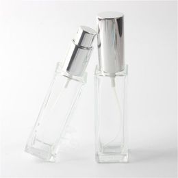 30ml Transparent Glass Refillable Perfume Bottle With Aluminium Sprayer Empty Cosmetic Parfum Case fast shipping F484 Vxofa