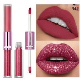 Lip Gloss Multicolor Double Head Glaze Lasting Waterproof Birthday Gift Maquillajes Para Mujer Make Up Lipstick