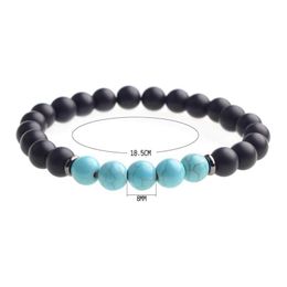 Beaded Natural Stone Bracelet Men And Women Cure Aura Gem Fashion Designer Gift Birthday Drop Delivery Jewelry Bracelets Dhbr1