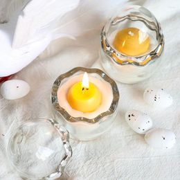 Candle Holders Clear Tealight Small Wax Holder For Weeding Table Centrepiece Baby Shower Decoration