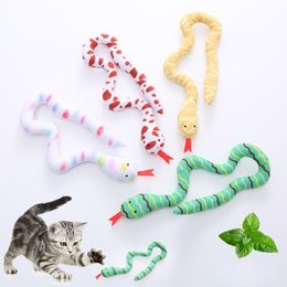 Toy Interactive Toy Plush Cat Toy Gluttonous Snake Bite-Resistant Interactive Toy Gift For Cat Pet Accessories