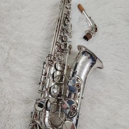 Classic 82Z Alto Saxophone Eb tone nickel-plated silver one-to-one Japanese craft made engraved pattern alto with case