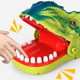 Novelty Games Mouth Dentist Bite Finger Game Toy Funny Dinosaur Pulling Teeth Bar Games Toys For Children Interactive Novelty Gag Trick Jokes 230619