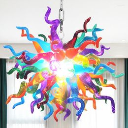 Chandeliers Nordic Murano Glass Chandelier Light Hanging Lighting Colorful For Living Room Bedroom Children Home