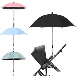 Crib Netting Universal Baby Stroller Folding Umbrella UV Protection Rainproof Infant Cover 360 Degrees Adjustable Sunshade 230620