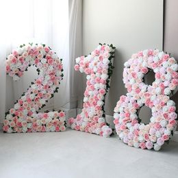 Decorative Flowers & Wreaths Custom Made Simulation Digital Flower Arrangement Letter Props Scene Model