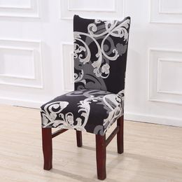 Chair Covers Floral Printing Stretch Elastic Spandex For Wedding Dining Room Office Banquet Housse De Chaise CoverChair