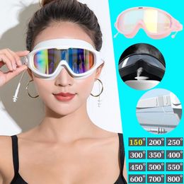 goggles Swimming Goggles Adults Waterproof Swim Diving Mask Eyewear UV Anti Fog Adjustable Espelhado Pool Water Sport Glasses 230617