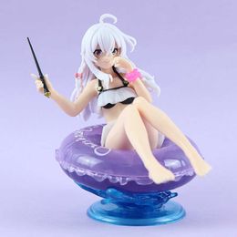 Action Toy Figures 10cm Anime Wandering Witch The Journey Of Elaina Action Figure Elaina Swimsuit Sexy Girl Doll Collectible Model Toy Kid Gift