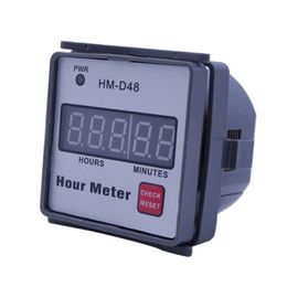 Timers HM-D48 Hour Metre Digital Hourmeter Timer AC 220V for Motor Lawn Mower 230620