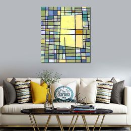 Abstract Canvas Art Lemon Squeeze Painting Handmade Modern Decor for Kitchen