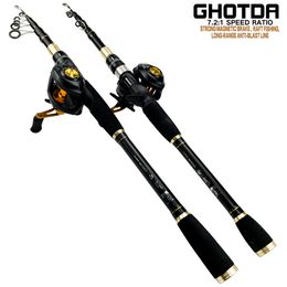 Rod Reel Combo GDA Fishing Rod And Reel Combos Casting Spinning Fishing Pole 7.2 1 Baitcasting Reel Fishing Set 230619