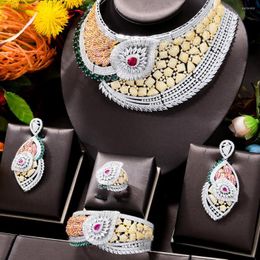 Necklace Earrings Set GODKI Kundan Chokers For Women Engagement Cubic Zircon Dubai Wedding Jewellery Addiction