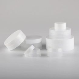 Plastic Empty Jars For Cosmetic PP White Clear Cream Jars 3g 5g 10g 30g 50g 100g Makeup Containers F2047 Pmakt