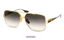 Top Original wholesale Dita sunglasses online store DITA GRAND EMPERIK DTS159 A 01 Yellow Gold Black Grey Lens Sunglasses AUTHENTIC