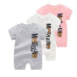 Rompers Baby Infant Romper Born Jumpsuit Long Sleeve Cotton Pajamas 024 Months Designers Clothes Drop Delivery Kids Maternity Clothi Dhjxn