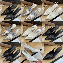 Top leather sandals luxury designer shoes sexy pointed high heels fashion women's platform shoes outdoor comfortable casual shoes summer stiletto heels party shoes