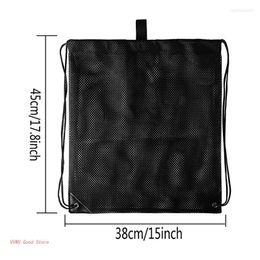 Shopping Bags M2EB Sports Ball Bag Mesh Soccer Heavy Duty Drawstring For W/ Shoulder S