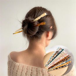 Hair Clips Chinese Style Sticks Vintage Acetate Hairpins Fashion Women Girls Chopstick Clip Pin Headwear Wedding Accessories