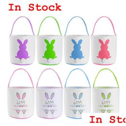 Other Festive Party Supplies Wholesale Easter Basket Cute Bunny Ear Bucket Creative Candy Gift Bag Easters Rabbit Egg Tote Bags Wi Dheuq