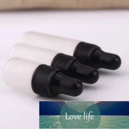 50pcs/lot 1ml 2ml 3ml 5ml Clear Glass Dropper bottle Mini Frosted Glass essential Oil bottle with hose vials Quality