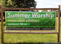 Custom Large Print PVC Vinyl Banner, with Eyelets for Hanging