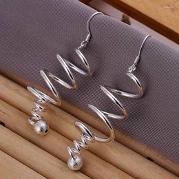 Dangle Earrings 925 Stamp Silver High Quality Elegant Cute Women Charms Wedding Classic Jewellery Hook Lovly Gift