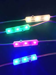 Waterproof IP68 SMD 5730 3led Injection Led Module DC12V 1.5W Brightness red blue white yellow green LL