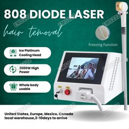 Ice Platinum 808 Portable Diode Laser Cooling Head Platinum Best Hair Removal Results Three Wavelength Painless Epilator