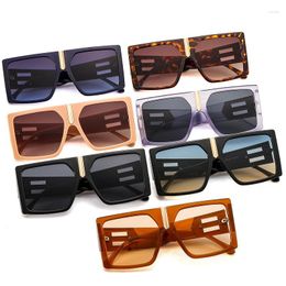 Sunglasses DCF 2023 Rectangular Male And Female Gradients Lens PC Frame Metal Alloy Master Brand High-end Luxury Sunscreen