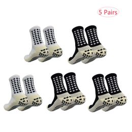 Sports Socks 5 pairs Anti-slip Pads Football Socks Men Women Summer Running Basketball Tennis Sport Socks Grip Cycling Riding Socks 38-45 230620