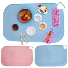 Table Mats Children Placemat Non-Slip Suction Heat Resistant Silicone Anti-scald Waterproof Toddlers Kids Mat