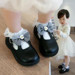 Athletic Shoes Girls' In Autumn 2023 The Bow Soft-soled Anti-slip Princess Fashion