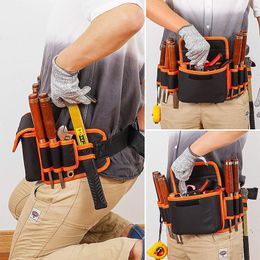 Tool Bag Multi-functional Electrician Tools Bag Waist Pouch Belt Storage Holder Organiser Garden Tool Kits Waist Packs Oxford Cloth 230620