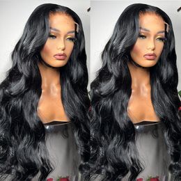 250 Density Body Wave 13x6 Lace Frontal Human Hair Wigs for Women Remy Wavy Lace Front Wig PrePlucked 4X4 Closure Wig