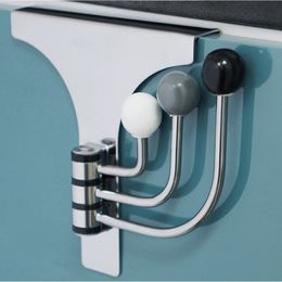 Hooks Rails Door Hanging Hook Punch Free Hanger Hats Bags Holder Tie Scarf Key Iron Wall Clothes Coats Rack Towel Shelf 230620