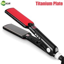 Hair Straighteners 15 Inch Alloy Plate Straightener MCH Fast Heating Straighter 480F Professional Flat Iron LCD Display Styling Tool 230620