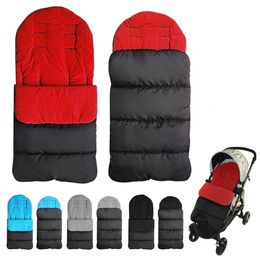 Stroller Parts Accessories Winter Baby Toddler Universal Footmuff Cosy Toes Apron Liner Buggy Pram Stroller Sleeping Bags Windproof Warm Thick Cotton Pad 230620